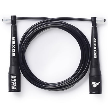 EliteSRS 10 Foot Outdoor Rated 5Mm Pvc, Boxer Jump Rope 3.0 with Smooth Action Polymer Handles and Ergonomic Slip-Resistant Dimpled Grips