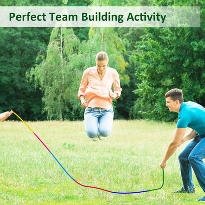 Double Dutch Long Jump rope - 16Ft 2 Pack Skipping Rope for Kids Adults