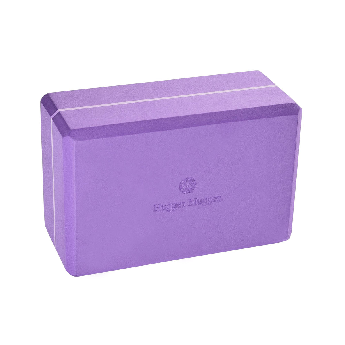 Hugger Mugger 4 in. Foam Yoga Block - Strong and Stable, Beveled Edges for Comfort, Most Favored Block Size, Helps with Alignment and Support in Many Poses