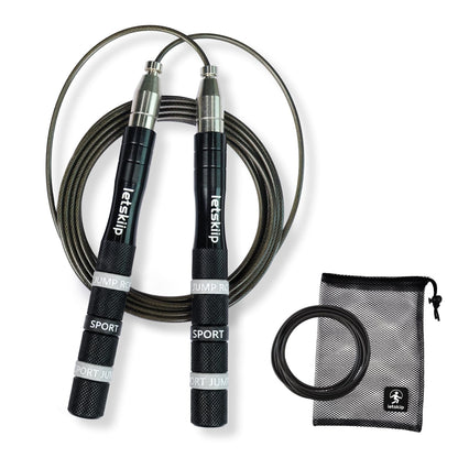 Adjustable Speed Jump Rope for Fitness, Non-Slip & 2 Cable