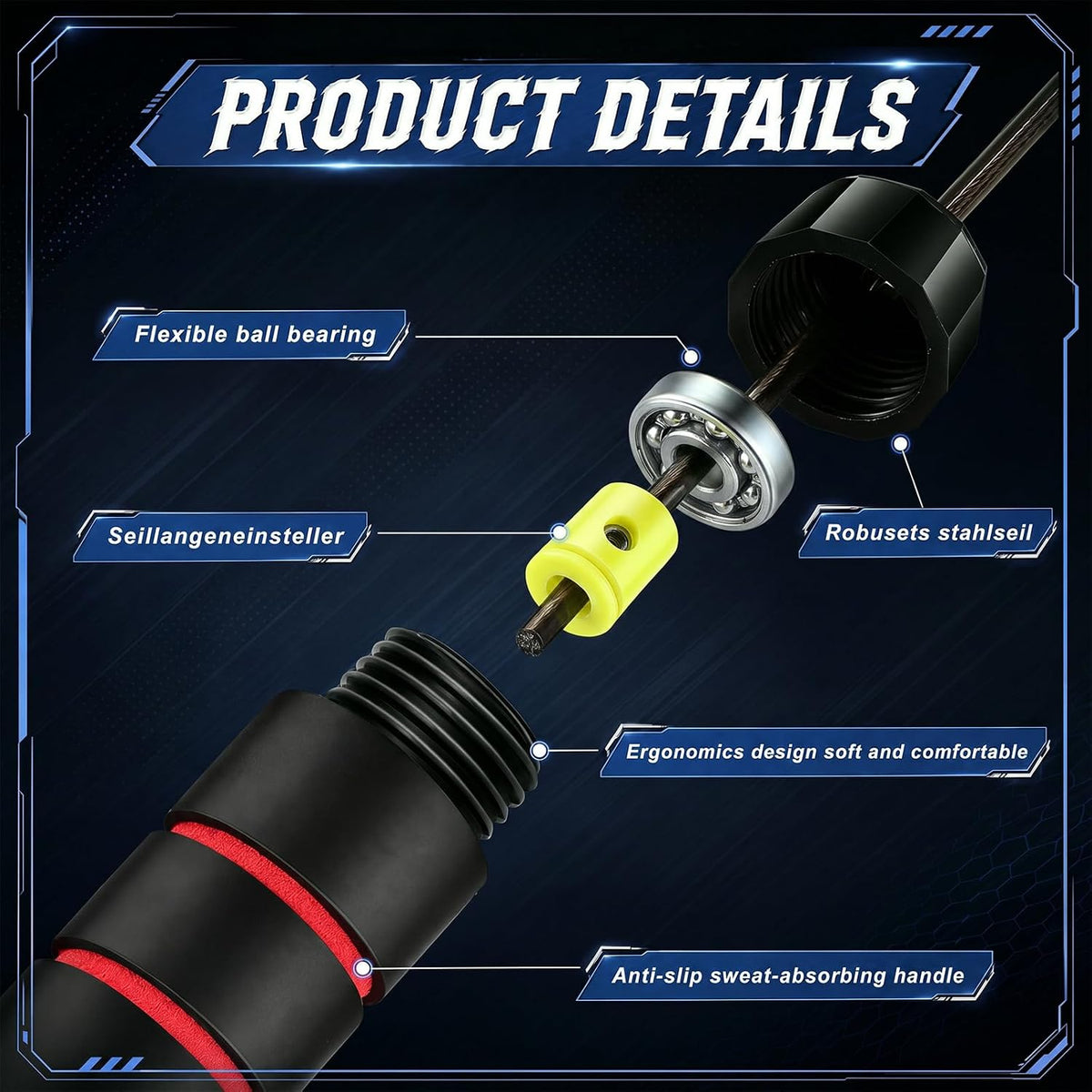 Junkin Jump Ropes bulk for Fitness with Ball Bearings