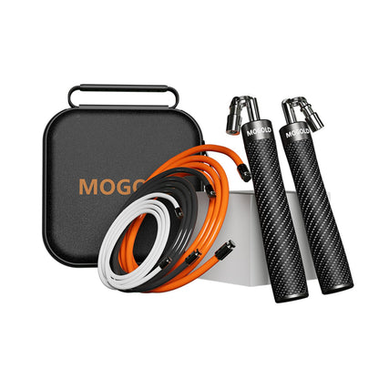 Weighted Jump Rope for Men Women -Interchangeable 1/5lb 1/4lb 1/2lb Heavy jump ropes - 360 Degree Spin - Length Adjustable,Ergonomics Leather Grip Skipping Rope for Fitness Weight Loss & More
