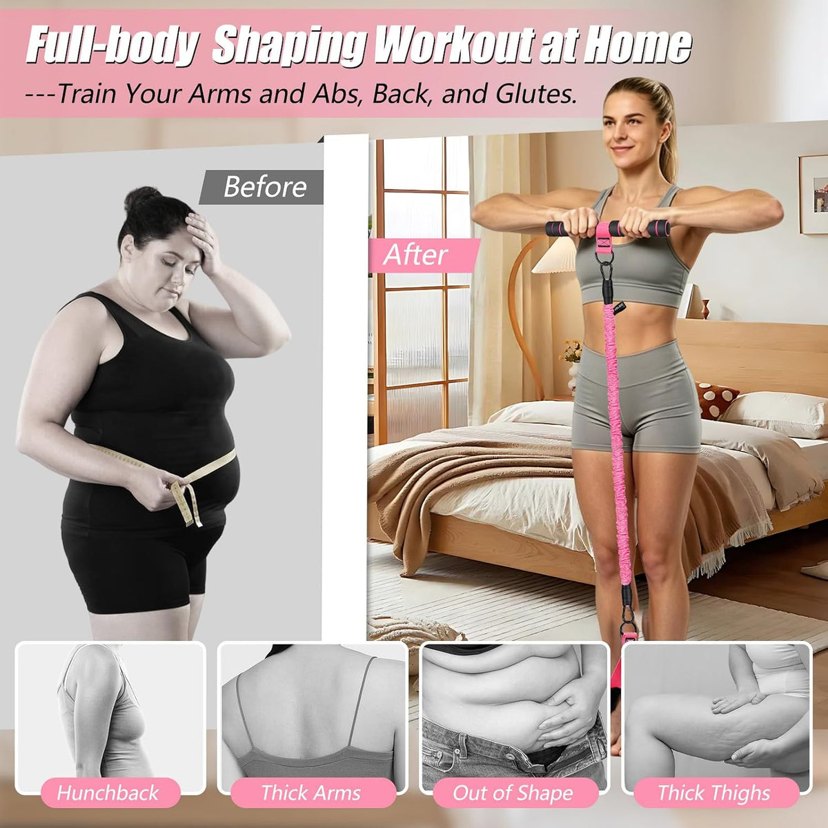 Pedal Resistance Band with Handle, Adjustable Resistance Bands with Handle