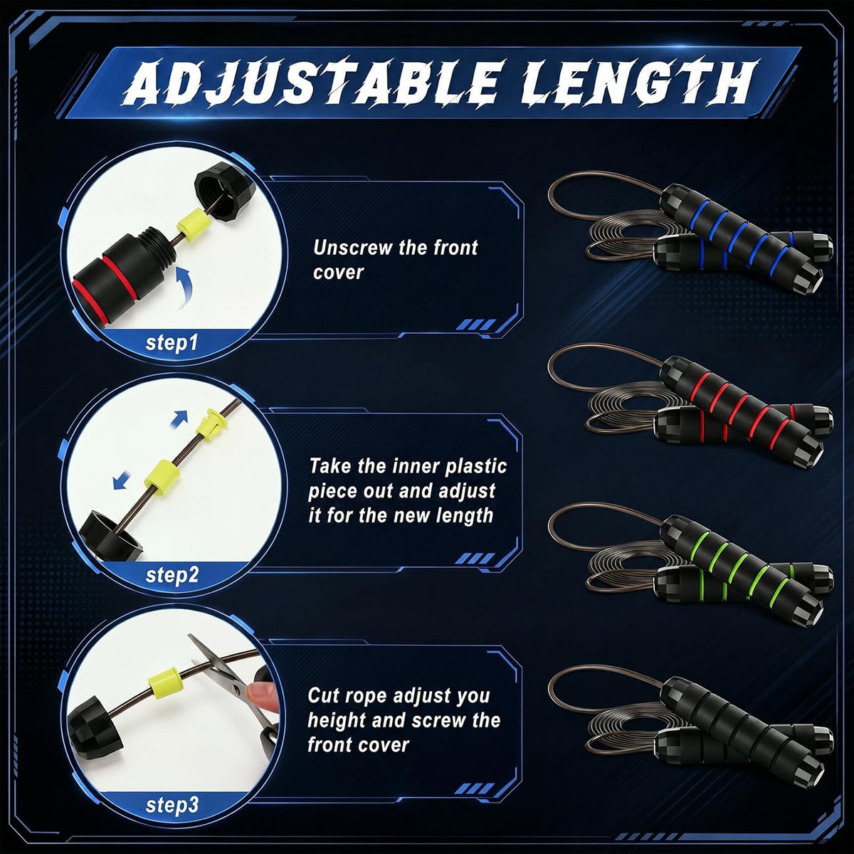 Junkin Jump Ropes bulk for Fitness with Ball Bearings