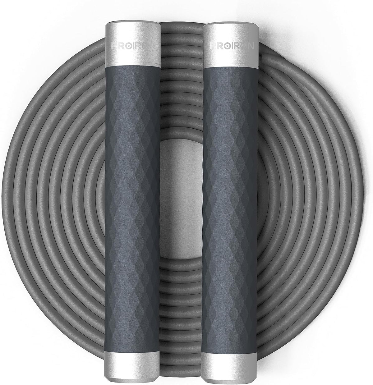 PROIRON Jump Rope Double Weighted Skipping Rope（1LB）360° Swivel Ball Bearings Tangle-Free Double Fat Burning with Aluminum Handle Heavy Jump Rope for Endurance Weight Lose Crossfit MMA Cardio & Workouts