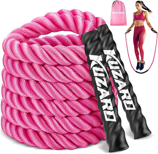 KUZARO Jump Rope, Weighted Jump Rope for Women, Heavy Jump Ropes for Fitness, Home Gym Exercise Equipment, Adult Skipping Rope for Improve Strength, Weight Loss, Boxing Training,Total Body Workout Equipment