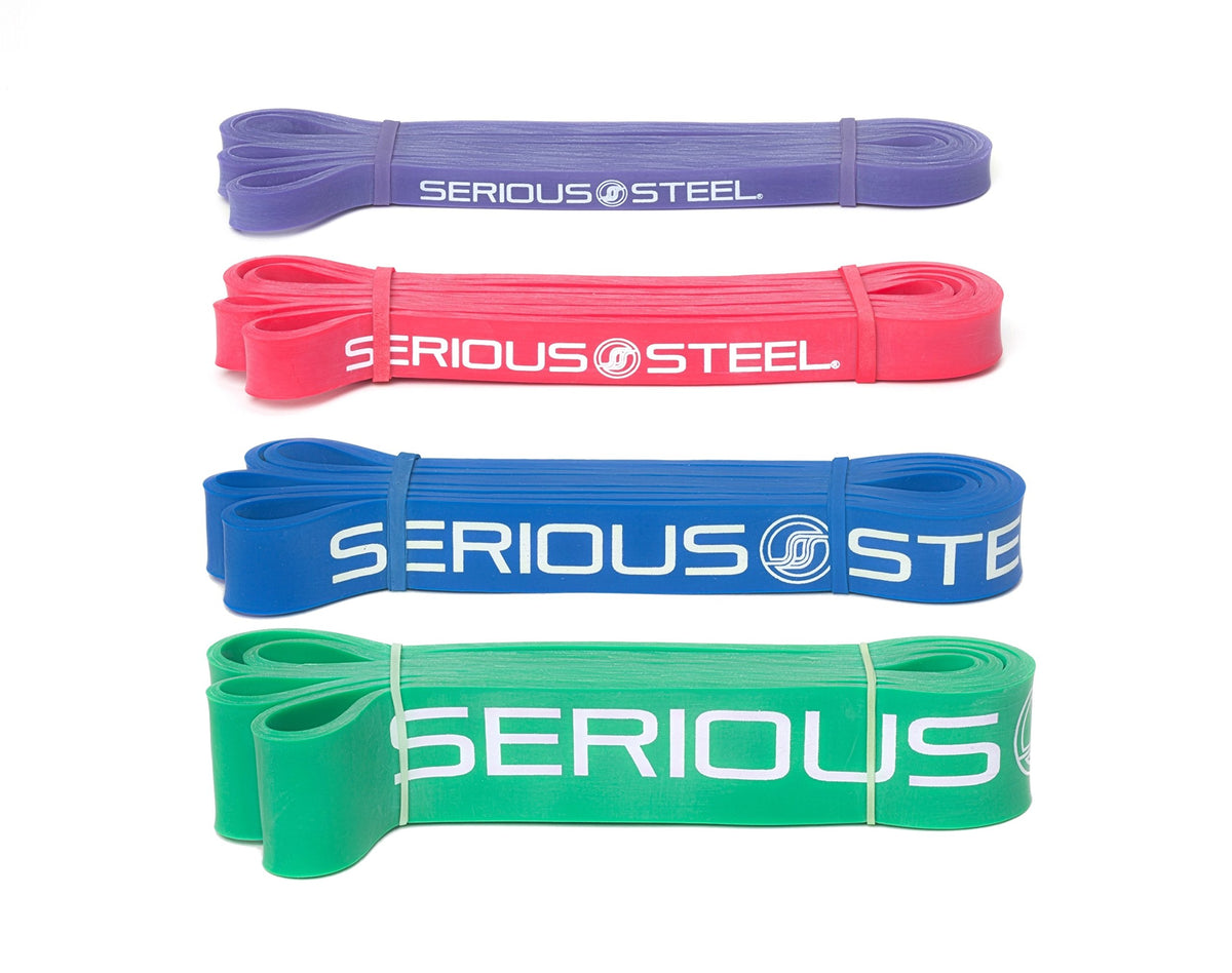 Serious Steel 41" Assisted Pull-up Band, Heavy Duty Resistance Band Sets, Stretching, Powerlifting, Resistance Training and Pull Up Assistance Bands
