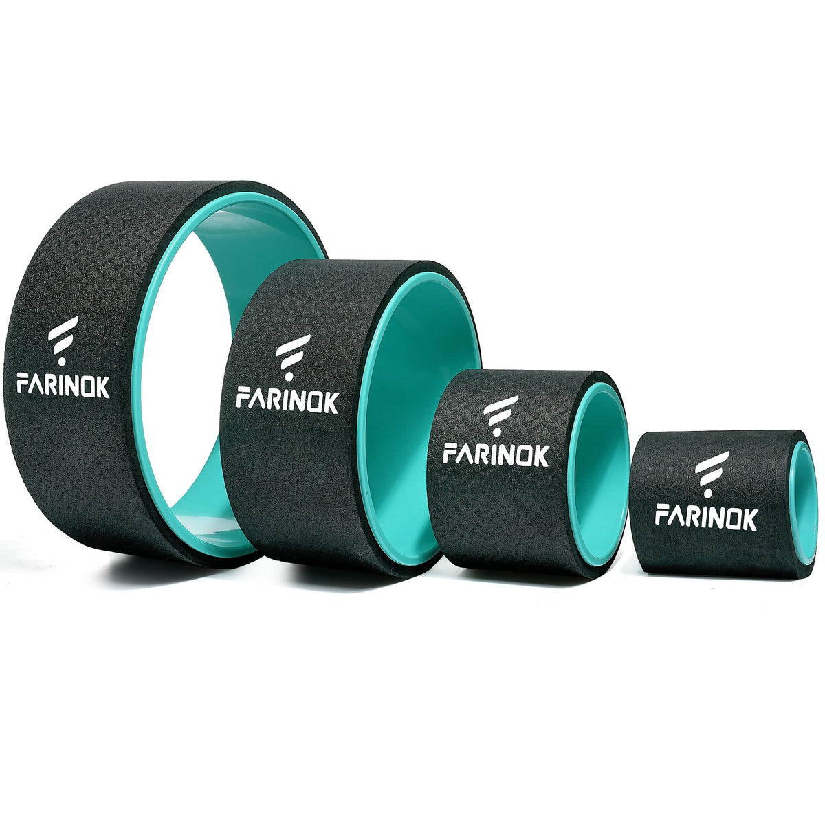 Cork Roller, Yoga Wheel, Upgraded Back Wheels for Pain Relief & Stretching