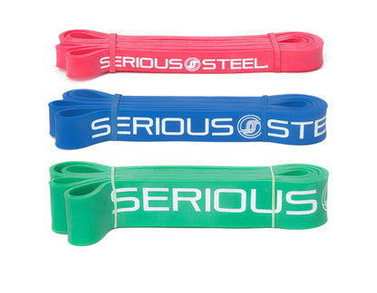 Serious Steel 41" Assisted Pull-up Band, Heavy Duty Resistance Band Sets, Stretching, Powerlifting, Resistance Training and Pull Up Assistance Bands