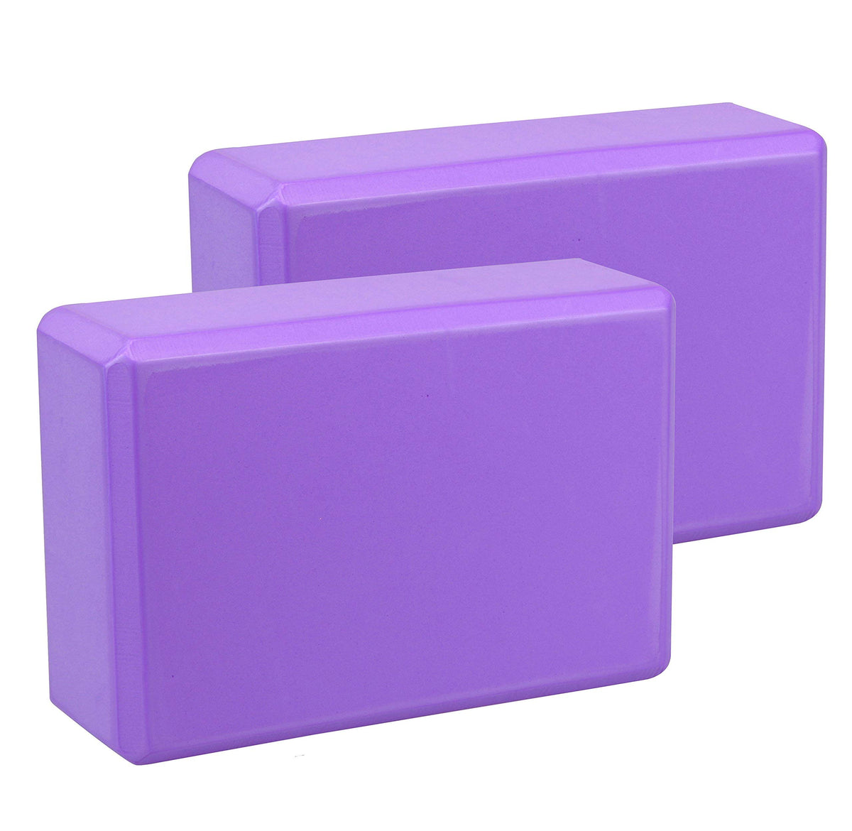 EXERZ Yoga Blocks 2 pack, Gym Blocks, Exercise Workout Fitness Bricks, Pilates Stretch Handstand Non-Slip