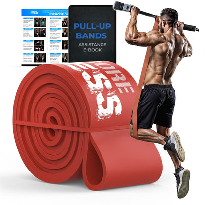 Pull Up Assistance Resistance Bands - Long Loop Power Bands for Men and Women - Strength Power Flexibility Training at Home & Gym - Ebooks & Workout Chart Included by Iron Core Fitness