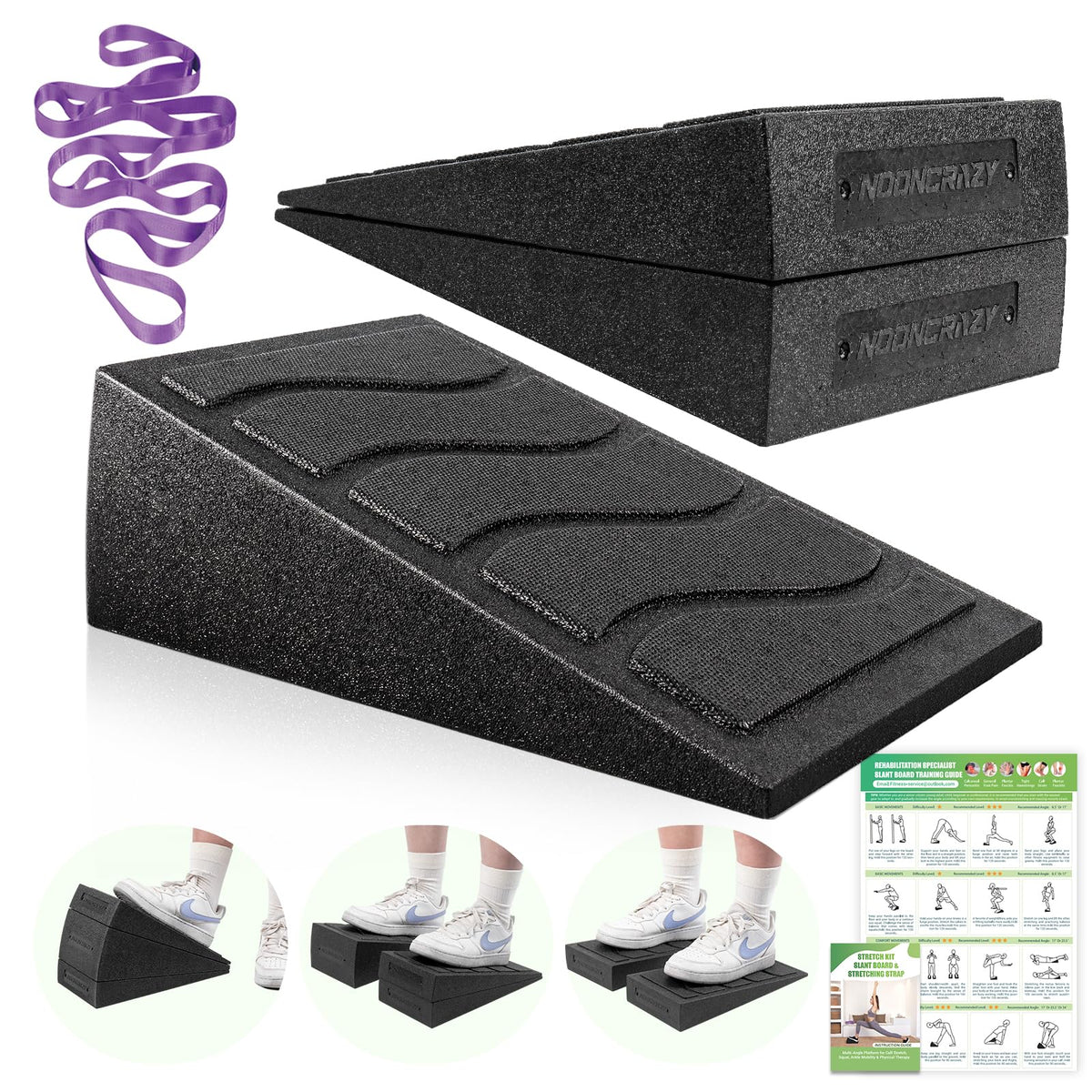 Squat Wedge Block, 960 LBS Weight Capacity, Slant Board for Calf Stretching