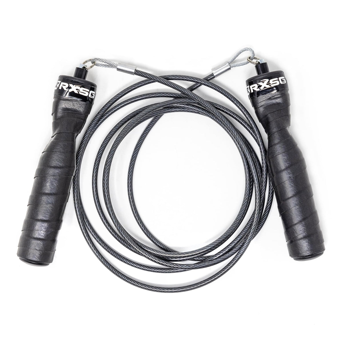 Rx Smart Gear Jump Rope - Black Ops Ergonomic Handles with Trans Black Cable Buff 3.4 | Jump Smart Weighted Speed Rope for Sports & Fitness, MMA, HIIT, Cardio Workout