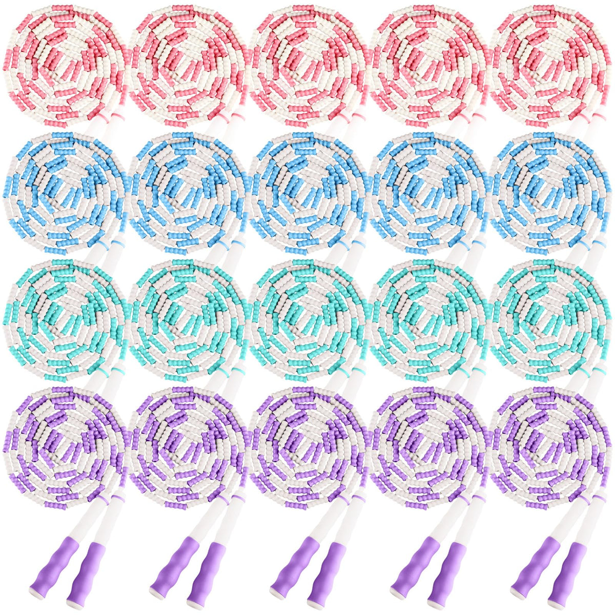 Yunsailing Jump Ropes, 9.2 Ft Adjustable Beaded Rope