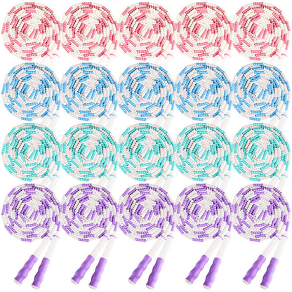 Yunsailing Jump Ropes, 9.2 Ft Adjustable Beaded Rope