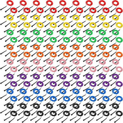 Silipull 72/144 Pcs PVC Jump Ropes Bulk for Fitness 9.2 ft