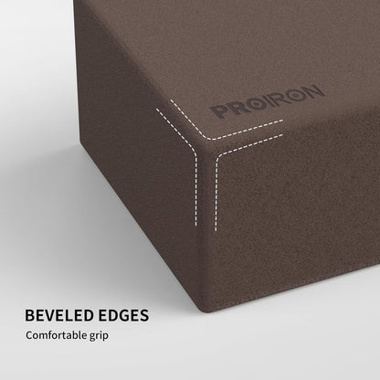 PROIRON Yoga Blocks, 2 Pack Supportive High Density Premium Eva Foam, Soft Non-Slip Surface with Curved Edges Stretch Blocks For Yoga, Pilates, Stretching