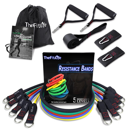 TheFitLife Resistance Bands Set with Handles, Door Anchor and Ankle Straps