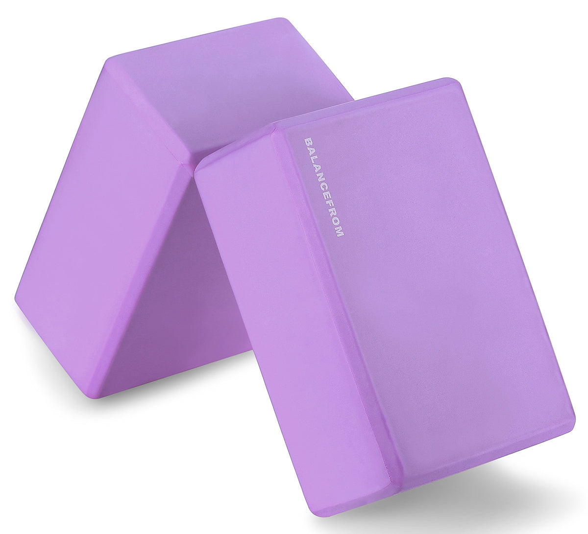 Fitvids Set of 2 High Density Yoga Blocks, 9"x6"x4" Each