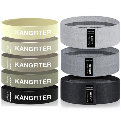 KANGFITER Non-Slip Fabric Resistance Bands for Working Out 3 Levels