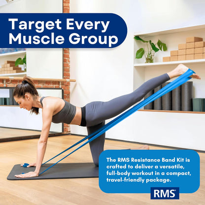 RMS Resistance Bands for Working Out, Physical Therapy, Yoga & Pilates