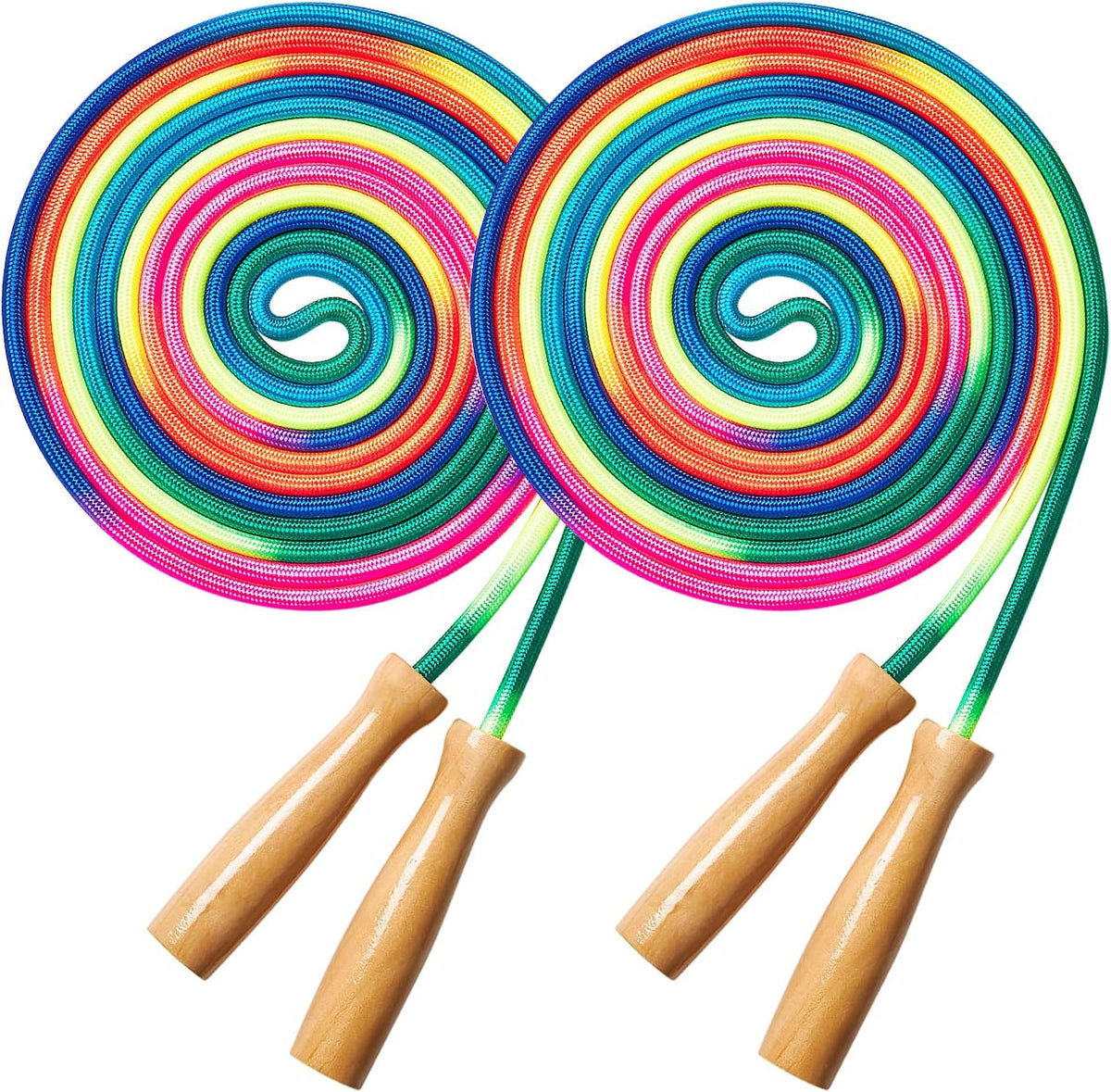 Double Dutch Long Jump rope - 16Ft 2 Pack Skipping Rope for Kids Adults