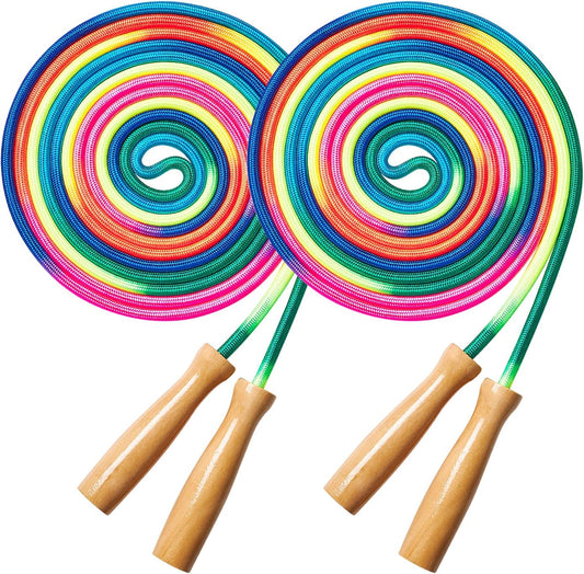 Double Dutch Long Jump rope - 16Ft 2 Pack Skipping Rope for Kids Adults