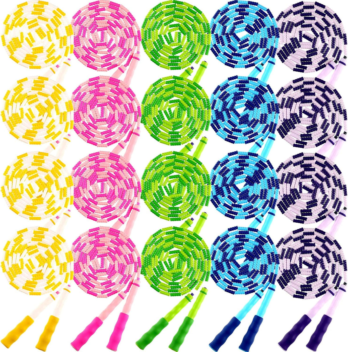 Yunsailing Jump Ropes, 9.2 Ft Adjustable Beaded Rope