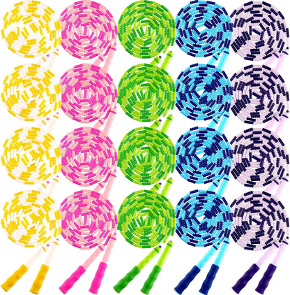 Yunsailing Jump Ropes, 9.2 Ft Adjustable Beaded Rope
