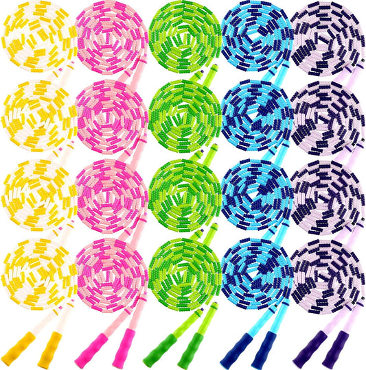 Yunsailing Jump Ropes, 9.2 Ft Adjustable Beaded Rope