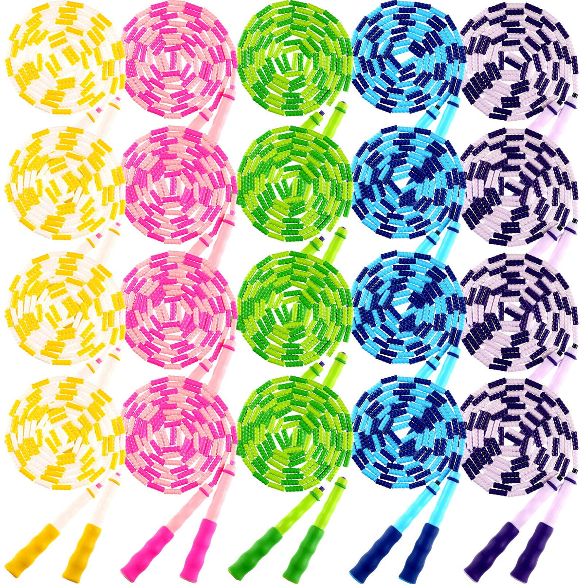 Yunsailing Jump Ropes, 9.2 Ft Adjustable Beaded Rope