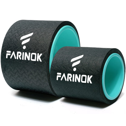 Cork Roller, Yoga Wheel, Upgraded Back Wheels for Pain Relief & Stretching