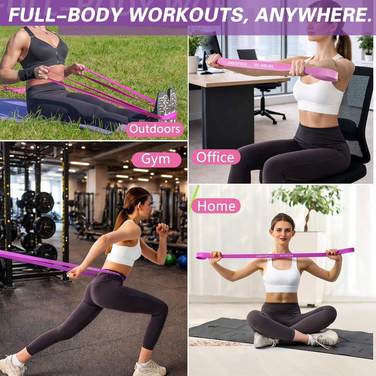 Resistance Bands,Pull Up Bands,Stretching Assist Bands Set for Men & WomenPortable Exercise, Muscle Training,Physical Therapy,Exercise Workout Bands for Working Out