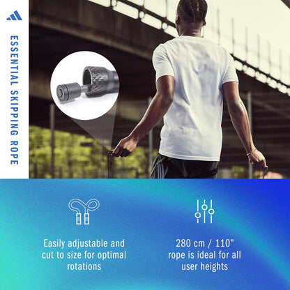 adidas Adjustable Essential Skipping Rope –Speed Builder-Fitness & Exercise