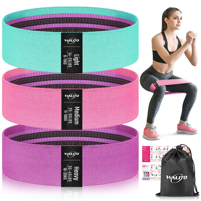 Fabric Resistance Bands for Working Out, Exercise Bands for Glutes and Legs